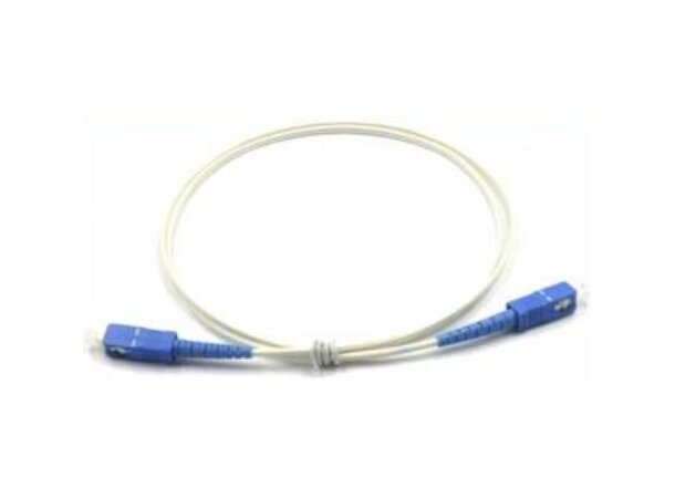 FiberSnor SM Abonnent G01 SCU-SCU 00.5m Hvit 1 fiber, G657A2, 3 mm. LSZH 