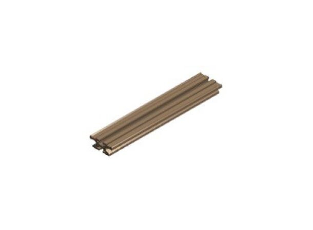 Kabelskinne Alu S20 nedføring L 270 mm. Bruneloksert aluminium 