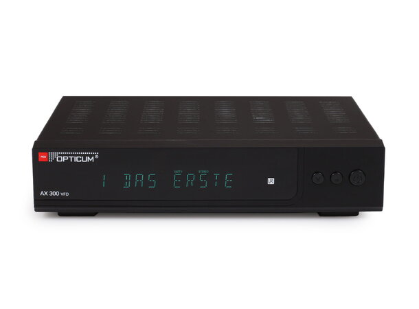 Mottaker DVB-S/S2 Opticum AX300 VFD FTA, Scart+HDMI utgang 