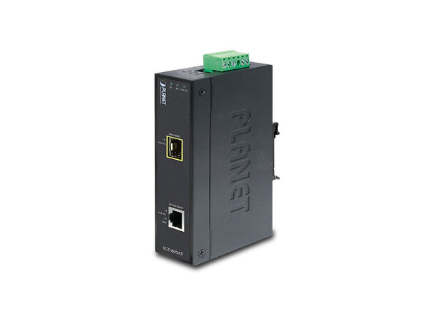 Planet Media Converter Industrial SFP 10/100/1000BT - 100/1000X SFP, IP30 