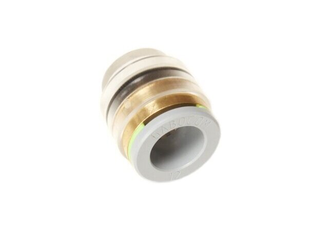 Speedpipe ES 12 endetetting permanent Tetting av 12 mm. fiberrør, transparent 