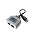 Splittadapter RJ45 T-Ledd Tele split RJ45 T-Ledd han-2 x hun, brukes parvis