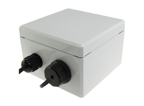 ECS IP67 Uttagsbox 1-port STP C6A Komp Inkl förskruvning, täcklock 