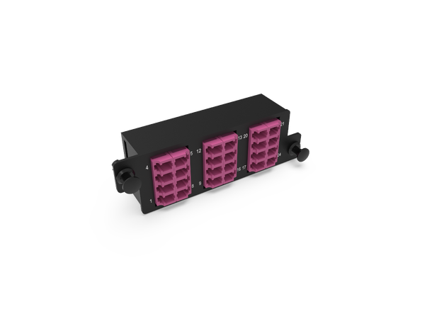 ECS Skjøteadapter MPO panel 24xLC OM4 Tilpasset MPO panel 