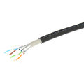 ECS kabel U/FTP Cat.6A Ute/inne/hybrid 500m trommel, halogenfri, Sort, Dca