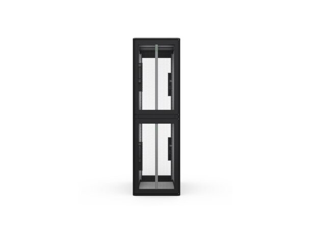Enoc Serverskap 2-delt S1 C2 61020-S B-600xD-1000xH-2000mm Svart Låsbart 