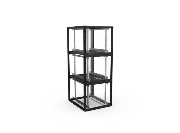 Enoc Serverskap 3-delt S1 C3 81220-S B-800xD-1200xH-2000mm Svart Låsbart 