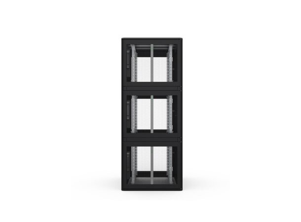 Enoc Serverskap 3-delt S1 C3 81222-S B-800xD-1200xH-2200mm Svart Låsbart 