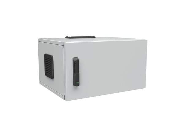 Enoc Veggskap   6U  IP55  Grå 600x500x360mm - klargjort for ASSA 