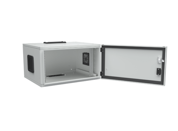 Enoc Veggskap   6U  IP55  Grå 600x500x360mm - klargjort for ASSA 