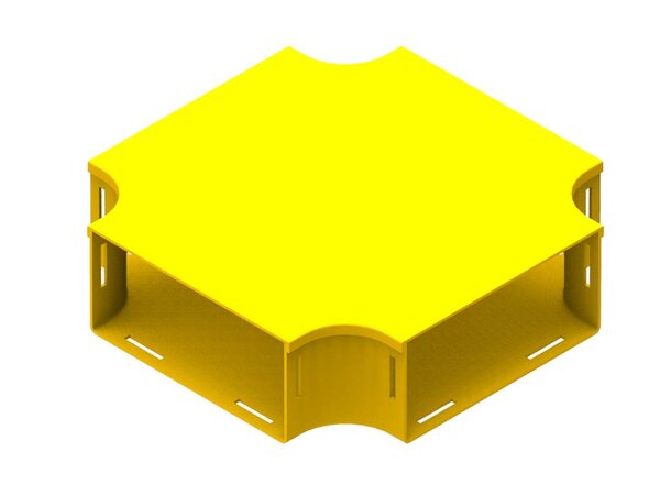 Fiberkanal 220, vertikal X-skjøt 220mm 