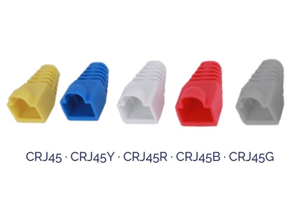 Protection cap RJ45 C6 connectors White cap for RJ45 male connectors 