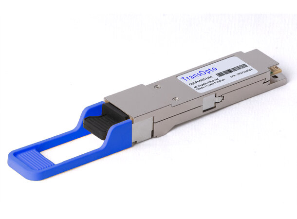 QSFP+, 40GbE-LR4, 4 x 10.3 Gbps, 10km CWDM 1270-1330nm, 4.5dB, SM, LC, HP 