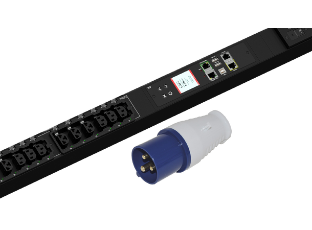 Raritan PDU-1P 32A 18+18 C13/CX-3m PDU med måling per uttak 