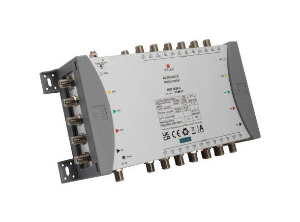 Triax Multiswitch TMS 5x24 C kaskaderbar 5 inn/4xSAT+1xTERR 