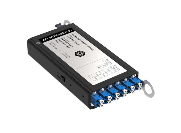 AFL UHD kassett OS2 1x12 MPO 6xLCD rak MPO Elite male Type A 12-fiber SM 