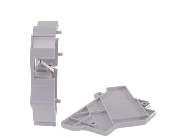 ECS DIN Adapter keystone jack STP/UTP AL/ TL-jack uten jack, inkl. sidelokk 