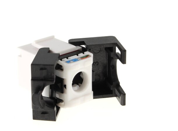 ECS Keystone jack UTP C6A FLEX 12-pack Blisterförp. 