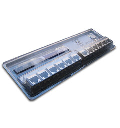ECS Keystone jack UTP Cat.6A Svart 12-pk