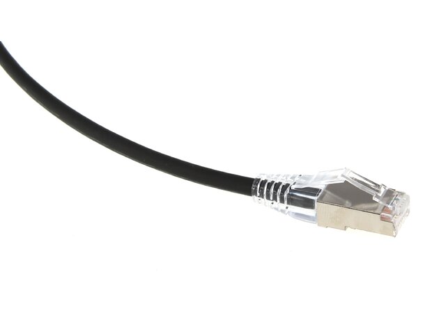 ECS Slim patch C6A U/FTP Svart  1,5m AWG28 LSZH 