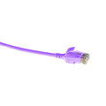 ECS Slim patch C6 U/UTP Lilla  7,5m AWG28 LSZH Uskjermet
