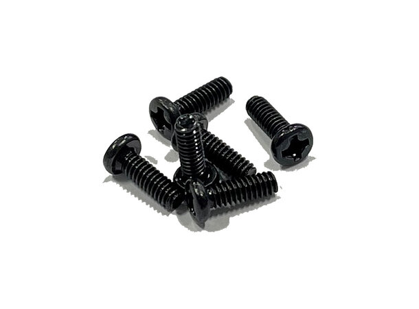 ECS adapterskrue for front montasje av fiber-adapter - svart M2x6 