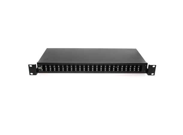 ECS fiberbox 24xLCQ inkl løs front 1-96 inkl. 2 x plastkryss for kabelhåndtering 