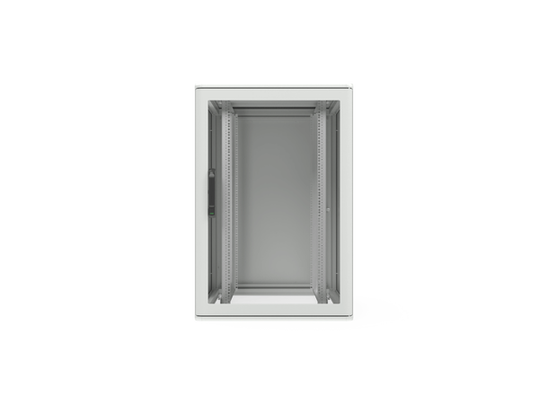 Enoc Gulvskap Grå 24U F1 Glassdør B-800 x D-1000 x H-1200 mm 