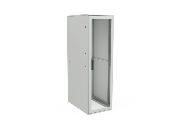 Enoc Gulvskap Grå 38U F1 Glassdør B-600 x D-1000 x H-1800 mm 