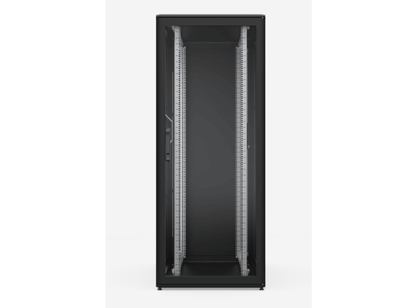 Enoc Gulvskap Sort 19" IP 54 Glassdør B-800 x D-1200 x H-2000 mm 