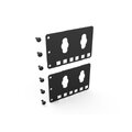 Enoc PDU dobbel montasje brakett Leveres i par, B-111 x H-75 mm, Svart