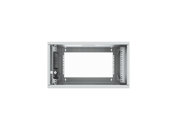 Enoc Veggskap 6U W3 Glassdør B-550 x D-600 x H-314 mm, Grå 