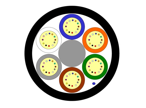 Fiber MiDia GX 48F IK G657A1, 5,2 mm, 6 el. AW plus 