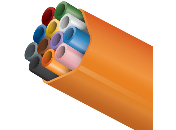 FuturePath - 12x7/3,5 -DL-Oransje-1000m Bunt, oransje kappe, silicore, riller 