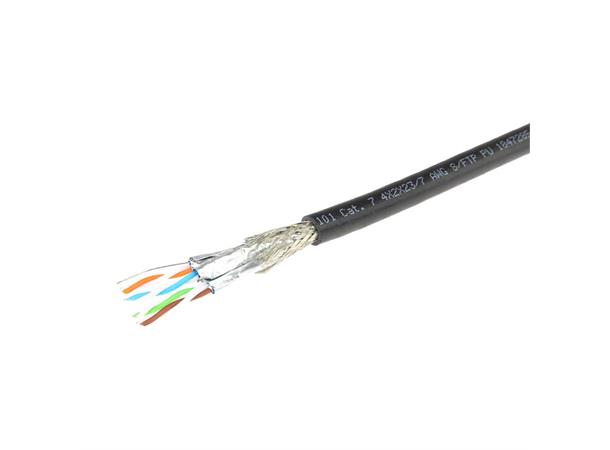 Kabel Flex C7 4x2x23/7 AWG S/FTP Forst.PU svart for bevegelige applikasj.