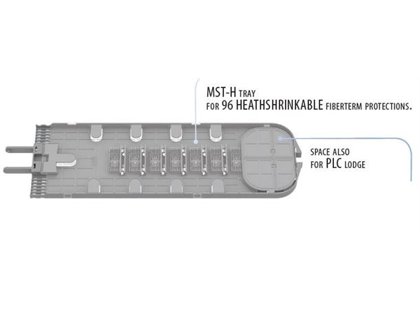 Mass tray for max 96 fibres with covers FOCUS-MSCKIT-MST-H