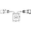 POW Plugger m/bryterboks, 230V/32A, IP44