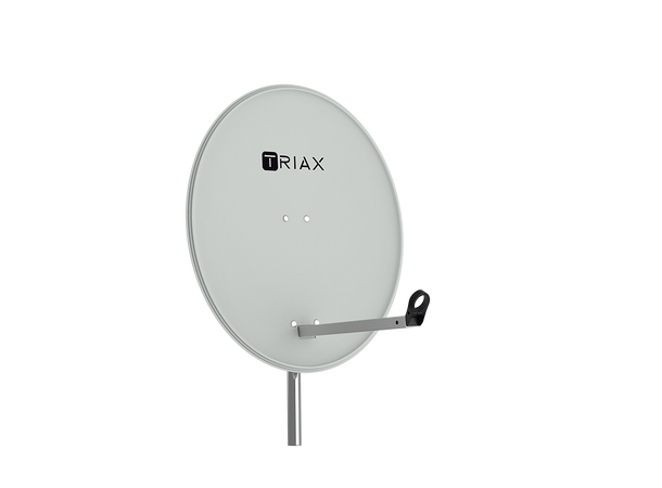 Triax parabolantenne TDS PRO 80LG 80 cm, Offset, RAL7035, lys grå 