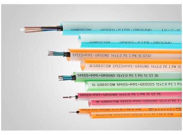 speedpipe Ground 12x2 green DL 350m Color/transparent tube, dir.bury 