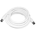 Apparatkabel IEC 10,0m hvit LSOH DKT ANT-10000-IEA, IEC han-hun, klasse A