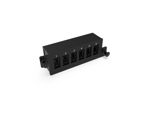 ECS HD SHUTTERED PASS THROUGH ADAPTER PLATE 6x MPO KEY UP / KEY DOWN 