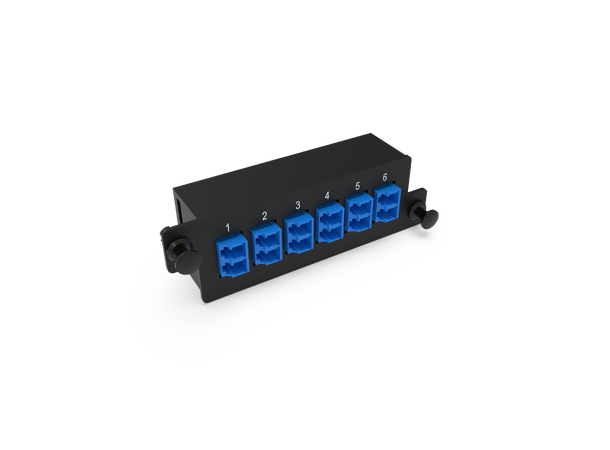 ECS Skjøteadapter MPO panel 12xLC SM Tilpasset MPO panel 
