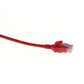 ECS Slim patch C6 U/UTP R&#248;d  1,5m AWG28 LSZH Uskjermet