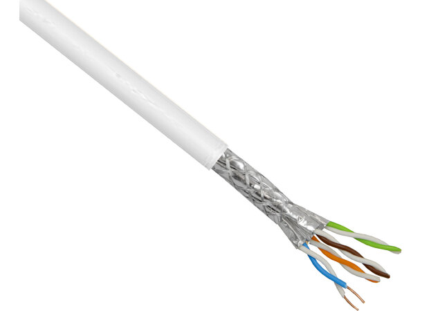 ECS kabel S/FTP C6A LSOH 500m trumma vit 