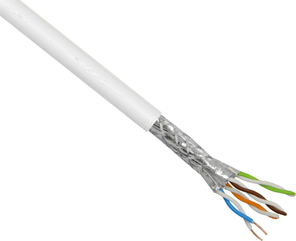ECS kabel S/FTP C6A LSOH Hvit 500m trommel - Alcadon AS