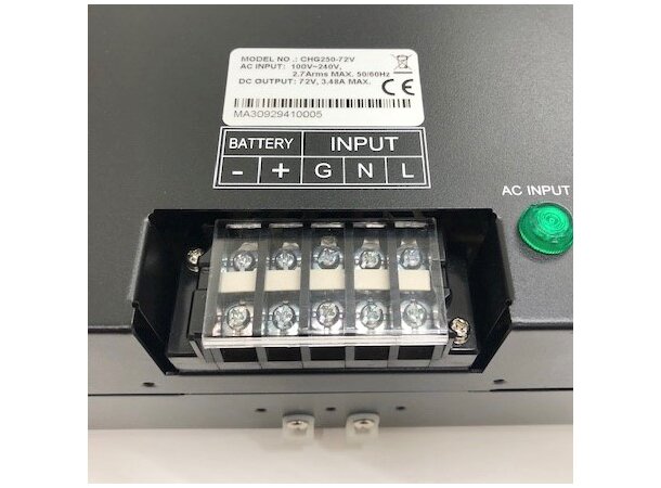 Ekstern lader. Innstillbar 250 Watt 