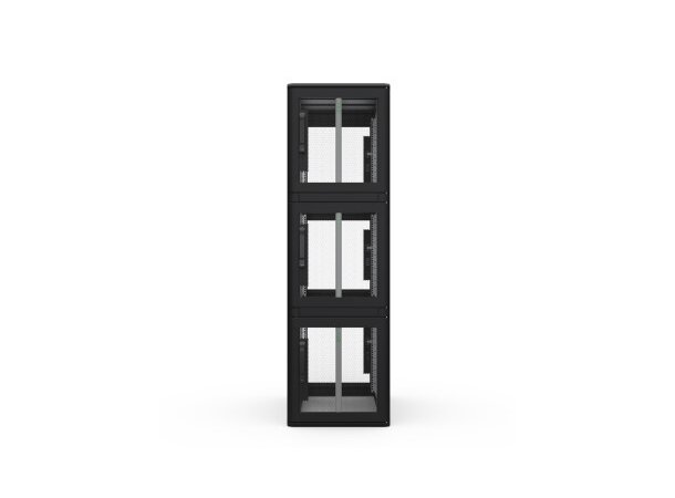 Enoc Serverskap 3-delt S1 C3 61020-S B-600xD-1000xH-2000mm Svart Låsbart 