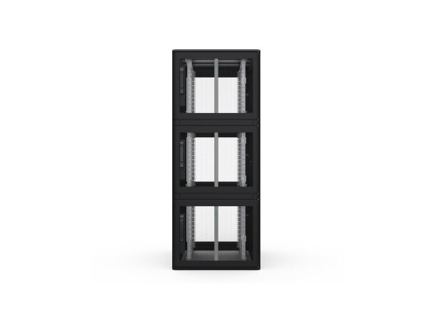 Enoc Serverskap 3-delt S1 C3 81020-S B-800xD-1000xH-2000mm Svart Låsbart 
