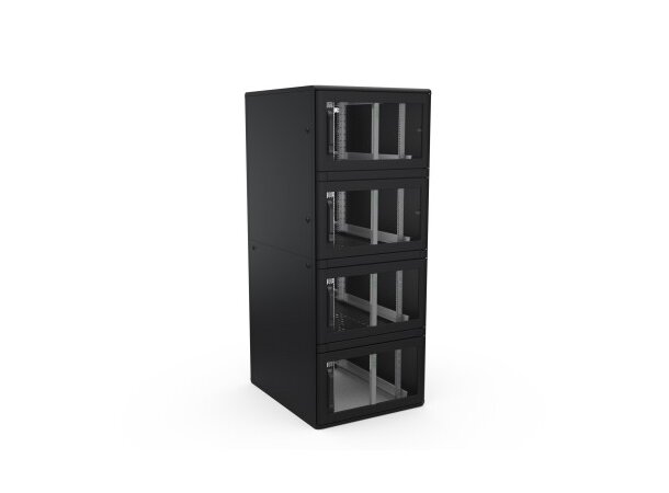 Enoc Serverskap 4-delt S1 C4 81220-S B-800xD-1200xH-2000mm Svart Låsbart 