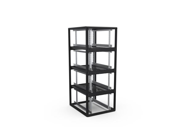 Enoc Serverskap 4-delt S1 C4 81220-S B-800xD-1200xH-2000mm Svart Låsbart 